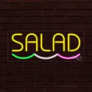 NEW "SALAD" w/UNDERLINE 30x12x1 INCH LED FLEX WINDOW/WALL INDOOR SIGN 30885
