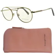 NEW!! ERMENEGILDO ZEGNA EZ5118 038 Brown Pilot Full Rim Mens Optical Frame