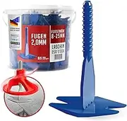 Spinny – Pack of 250 Pull Tabs/Thread Tabs – Joint Width 2 mm – Material Thickness 8 – 25 mm – Professional Levelling System – Laying Aid for Tiles and Natural Stone