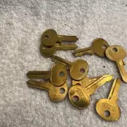 ABUS 45 40 65KB BRASS PADLOCK KEY BLANKS PACK OF 10 New Old Stock Uncut