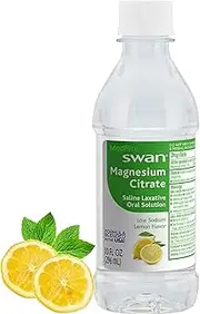Magnesium Citrate, Oral Solution, Natural Lemon Flavor - Laxatives for Constipation Fast Acting. Laxatives for Constipation, Stool Softeners, Citrato de Magnesio, Magnesium for Constipation