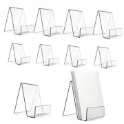 10PCS Acrylic Book Stands, Clear Display Easel, Art Display Holder for