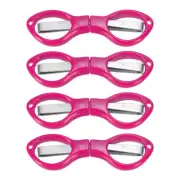 4 Pcs Folding Scissors Non-Rust Portable Mini Scissors Travel Small Shear Pink