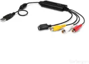 USB Video Capture Adapter Cable - S-Video/Composite to USB 2.0 SD Video Capture