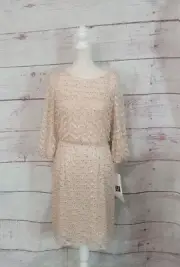 Aidan Mattox Beaded Sheath Dress Size 8 NWT