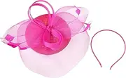 [Ipetboom] Cocktail Hat Headwear Band Women's Pillbox Hat Veil s Headwear Mesh Plume Material Headdress