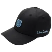 Black Clover Women's Hollywood 9 Adjustable Golf Hat, Black/Blue