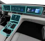 Kaecad Car Interior Film Dashboard Piano Board Shift Center Console Anti-Scratch Transparent TPU Protection Film,for Leading Ideal ONE 2022-2023 (GPS Navigation)