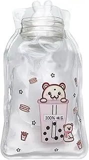 Hot Water Bottle - 160ml Clear Heated Water Bottle,Foot Warmer, Hot Water Pouch, Small Hot Water Bladder, Hot Water Pad for Shoulder, Waist, Hands