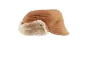 Eastern Counties Leather Mens Caxton Sheepskin Aviator Trapper Hat (Spice) - UTEL125
