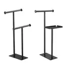 Standing Towel Racks 2 Tier Bathroom Storage Shelf Sturdy Bath Towel Holder