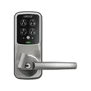 Lockly Satin Nickel Secure Pro Smart Lock Latch with 3D Fingerprint and Wi-Fi