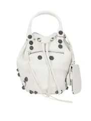 Balenciaga Le Cagole Small Bucket Bag in White