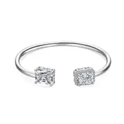 ANYCO Bracelet Jewelry 925 Sterling Silver Cuff Bangle Bracelet Women Jewelry With Cubic Zirconia Bracelets For Girl