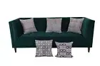 Set of 5 cotton cushion covers with hand block print featuring geometric pattern