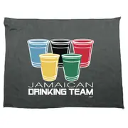 Alcohol Jamaican Drinking Team Glasses - Funny Novelty Soft Sport Microfiber Towel