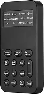 Labymos Mini Voice CER Device Sound Effects Machine Microphone Sound CER 3.5mm Interface for Live Streaming Online Chatting Singing Game for Smartphone Tablet Computer