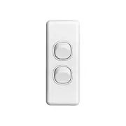 Clipsal Classic 2 Gang Architrave Switch