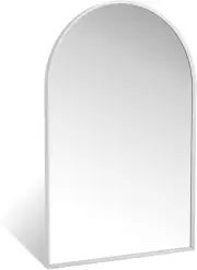 20" X 30" Silver Arched Mirror, Arch Bathroom Vanity Mirror and Wall Decor Mirro