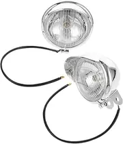 iplusmile 2pcs Fog Light for Motorcycle Retro Style Motorbike Front Lights Enhanced Visibility Driving Lamps Electroplating Finish Easy Installation for Various Weather Conditions