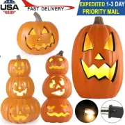 Jack O Lantern Halloween LED Pumpkin Lantern Pre-lit Light Up Holiday Decoration