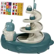 KOMBIUDA Abs Car Gliding Track Toy Race Track Set Early Learning Child Interaction