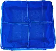 Foldable Hanging Mesh Dryer - Drying Rack Folding Fish Mesh - Vegetable Fish Dish Screen Hanging Foldable Drying Mesh Storage Bag with Two-Way Separating Zippers