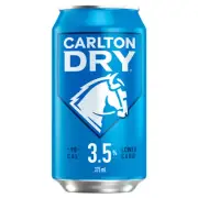 Carlton Dry 3.5%, Low Carb, Mid Strength Beer, Crisp & Refreshing Finish, Classi