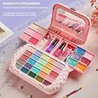 With Cosmetic Little Girls Makeup Kit Real Make Up Set Toddler Kid Children