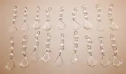 18 Acrylic Lucite Chandelier Prisms Clear Acrylic Plastic