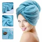 Turban Twist Dry Shower Microfiber Hair Wrap Towel Drying Bath Spa Head Cap Hat
