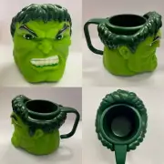 Vintage Applause Marvel Incredible Hulk Green X-Men Plastic 3D Mug Cup 1997 BNWT