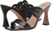 Vince Camuto Rivky Size US 6.5 M EU 37 Women's Leather Slide Dress Sandals Black