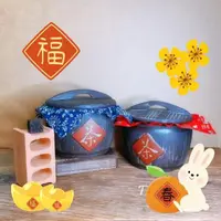 在飛比找momo購物網優惠-【茶韻】史上最強聚寶盆 普洱茶禮盒 小沱茶(宜興原礦紫砂仿古