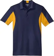 [SPORT-TEK] Side Blocked Micropique Sport-Wick Polo. ST655 True Navy/Gold 3XL