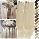 AU CLEARANCE Tape in Russian Remy Human Hair Extensions Skin Weft Blonde THICK M