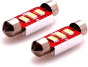 Festoon C5W 39mm 12V Ice Blue Canbus Error Free LED Car Light Bulb 3X5730SMD (Pack of 2)