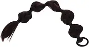 Beatifufu Wig Bubble Braid Bubble Braids Bubble Ponytail Extension Hair Bubbles for Bubble Braid Headband Hair Accessories Hair Extensions Fake Ponytail Dark Brown Polyester