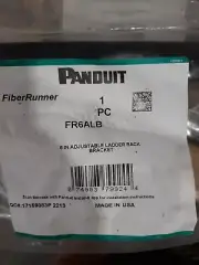 PANDUIT FR6ALB 6" adjustable ladder rack bracket New