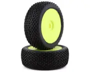 GRP Tires Atomic Pre-Mounted 1/8 Buggy Tires (2) (Yellow) (Extra Soft)