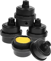 ANDRESLAD 4Pcs Air Compressor Filter Muffler Thread Noise Reduction for Oil Compressors Blowers Generators Pumps Durable Shell for Performance