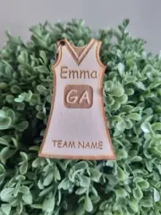 Personalised Netball Team Dress Keyring, Keychain, Netball, Engraved Gift