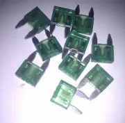 30 amp GREEN MINI BLADE FUSES 11mm LONG SMALL SPADE FUSE PACKET OF 5 30amp 430