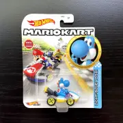 Hot Wheels Mario Kart - Light Blue Yoshi Standard Kart - New in Package