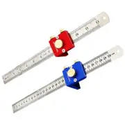 30cm/12 Inch Scribing Ruler Adjustable 90 Degrees Measuring Tools Marking Gauge