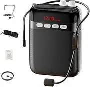 Personal Voice Amplifier, Pa System Speaker with Clear Sound, Wireless Long Battery Life Adjustable Strap Amplifier for Shopping Malls
