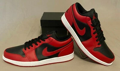 Jordan 1 Low Reverse Bred- New Mens Shoes GS Size 6.5Y ~100% AUTHENTIC~