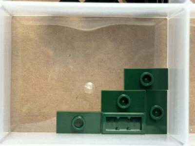 LEGO Parts - Dark Green Plate 1 x 2 with 1 Stud (Jumper) - No 15573 - QTY 5