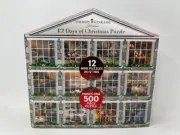 Thomas Kinkade 12 Days of Christmas Mini Puzzles & Tins Makes 1 500 Piece Puzzle