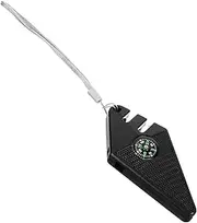 Generic Fishing Hook File Compass Mini Knife Sharpener Outdoor Fishing Tool Hook Sharpener for Anglers Non-Slip Handle